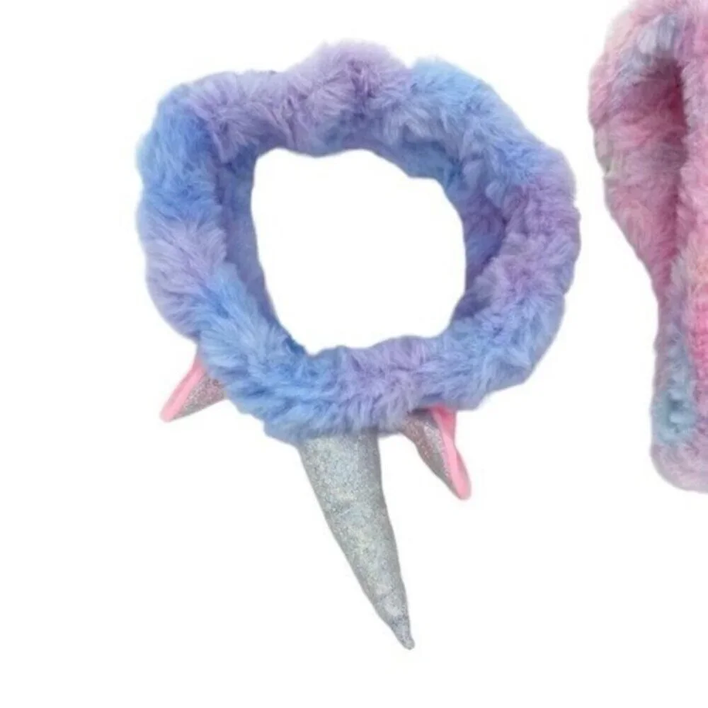 Plush Unicorn Headbands With Horn